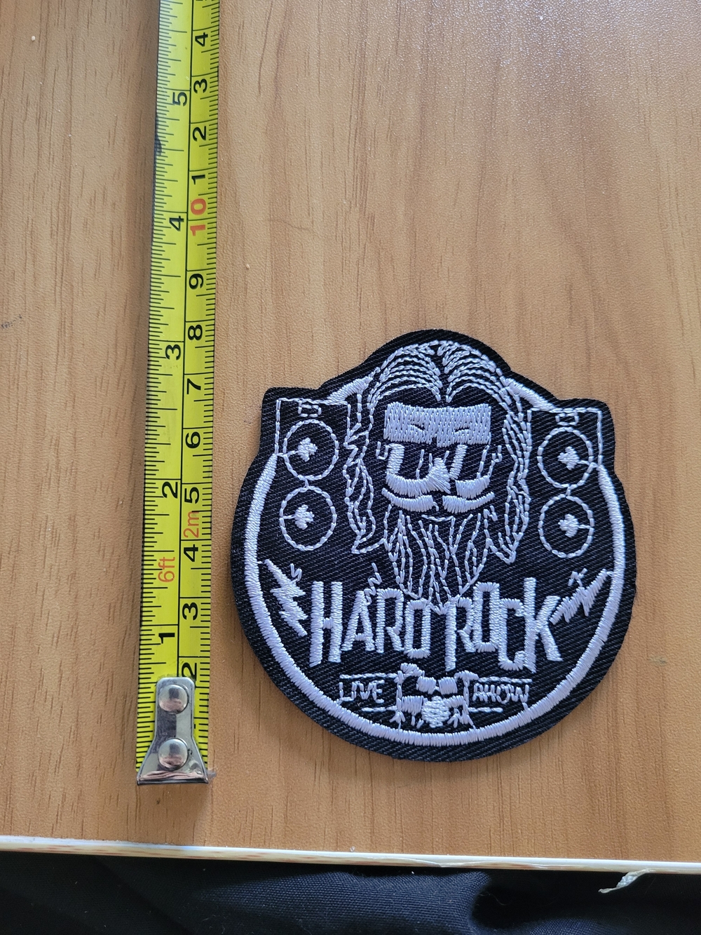 🎃BUY 2 GET 1 FREE🎃Hard Rock  Black & White Rocker Bearded Face Patch